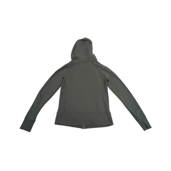 Lululemon Scuba Full-Zip Hoodie Dark Forest Olive Green Womens 10 Jacket Workout - Picture 2 of 6